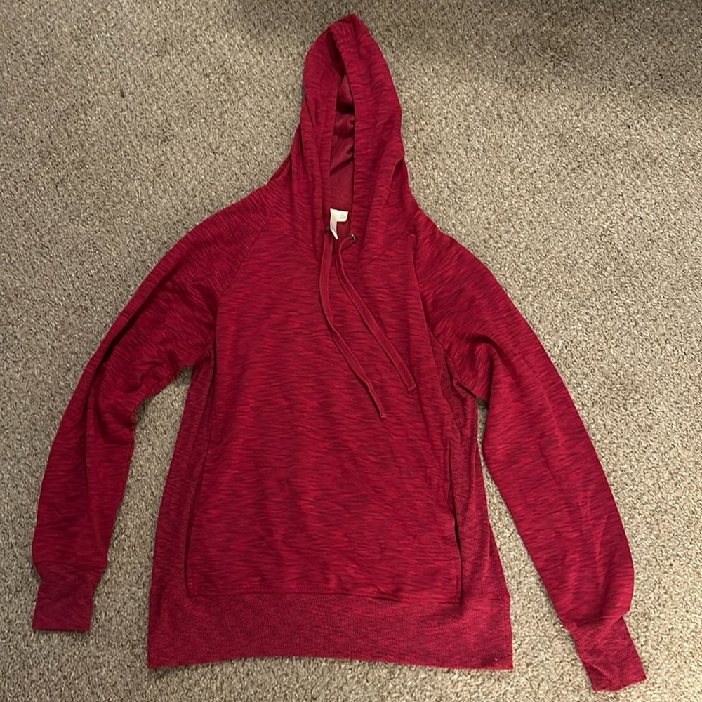Green Tea size large pink/red hoodie
